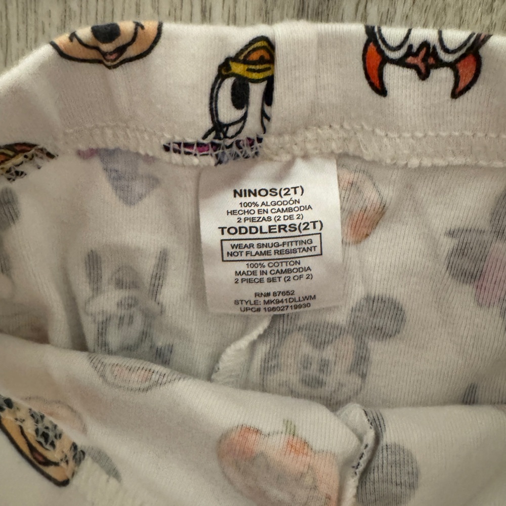 Disney Orange and White Halloween Pajama Set - Picture 5 of 9